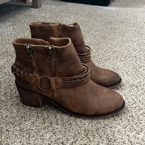 Brown booties